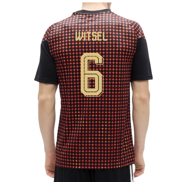2026-2027 Belgium Home Pre-Match Shirt (Black-Red) (Witsel 6)