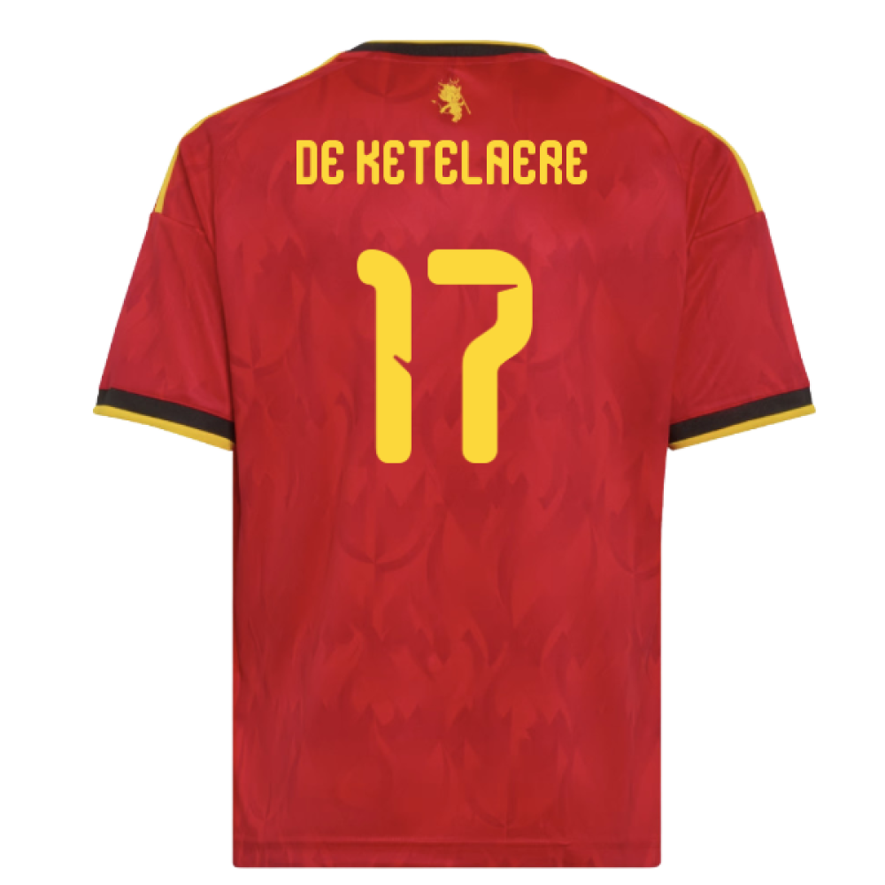 2026-2027 Belgium Home Shirt (Kids) (De Ketelaere 17)