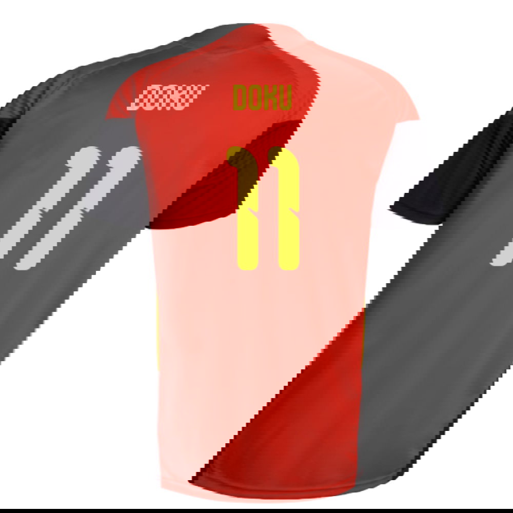 2026-2027 Belgium Training Jersey (Red) (Doku 11)