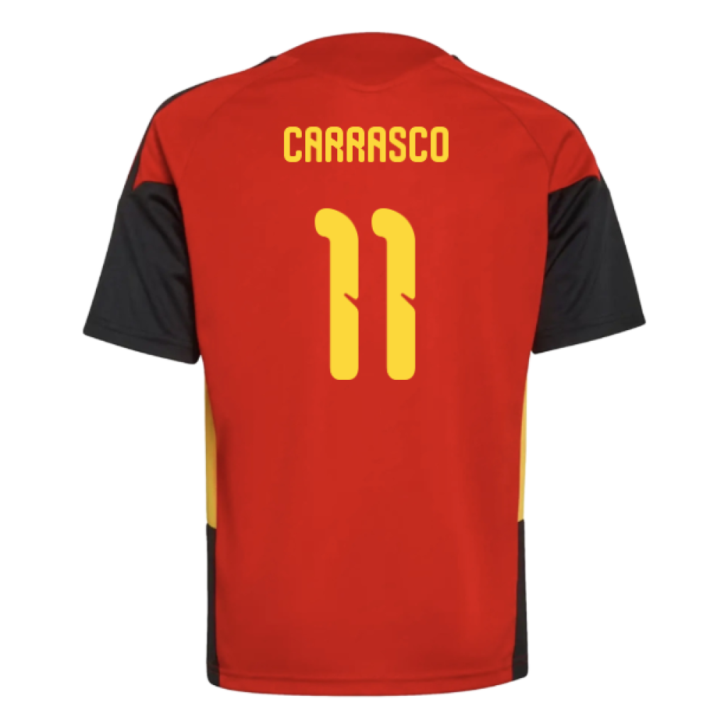 2026-2027 Belgium Training Jersey (Red) - Kids (Carrasco 11)