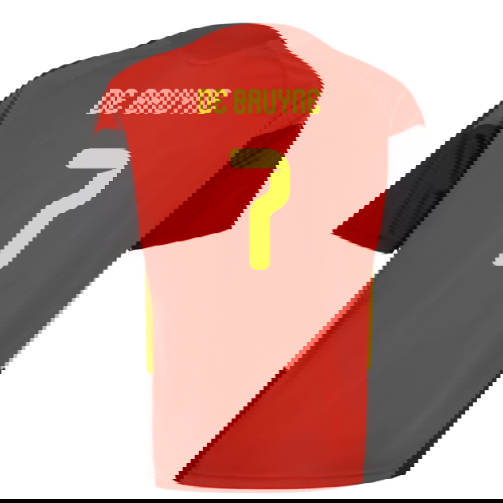 2026-2027 Belgium Training Jersey (Red) - Kids (De Bruyne 7)