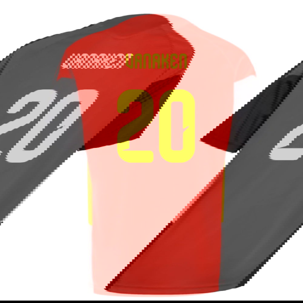 2026-2027 Belgium Training Jersey (Red) - Kids (Vanaken 20)