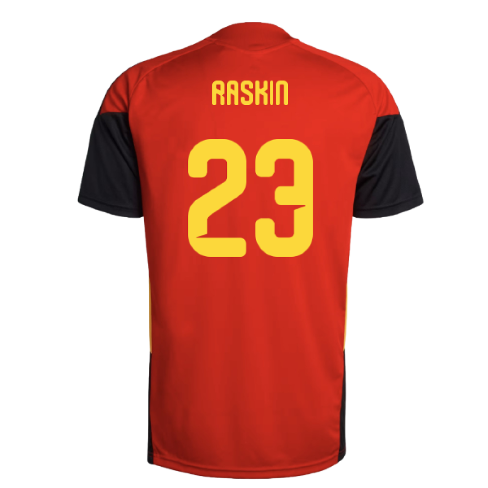 2026-2027 Belgium Training Jersey (Red) (Raskin 23)