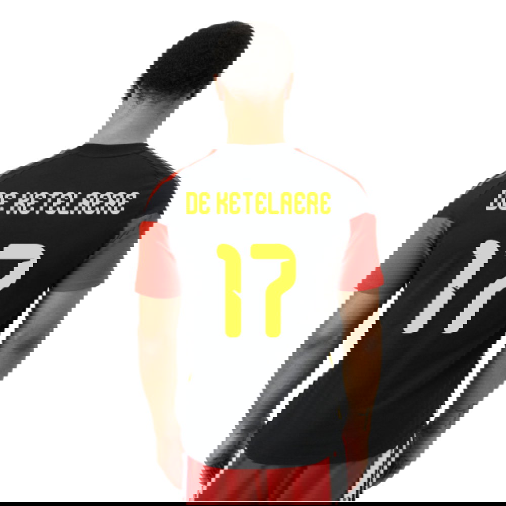 2026-2027 Belgium Training Tee (Black) (De Ketelaere 17)