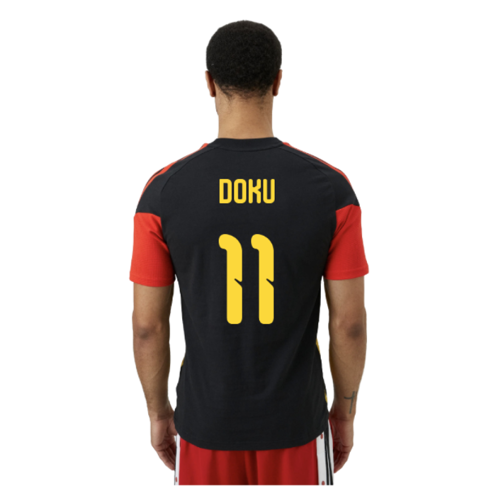 2026-2027 Belgium Training Tee (Black) (Doku 11)