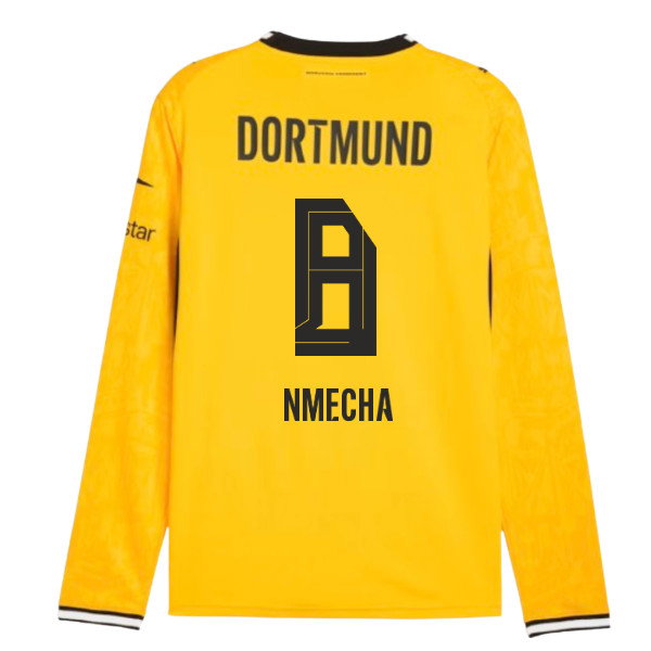 2026-2027 Borussia Dortmund Long Sleeve Home Shirt (Nmecha 8)