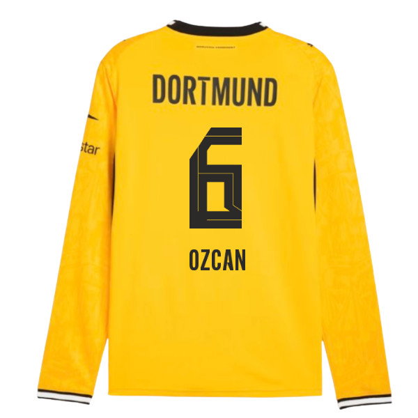 2026-2027 Borussia Dortmund Long Sleeve Home Shirt (Ozcan 6)