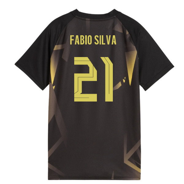 2026-2027 Borussia Dortmund Warm Up Jersey (Black) (Fabio Silva 21)