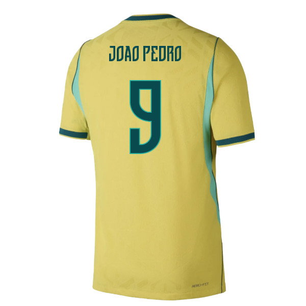 2026-2027 Brazil Authentic Aero-Fit Match Home Shirt (Joao Pedro 9)