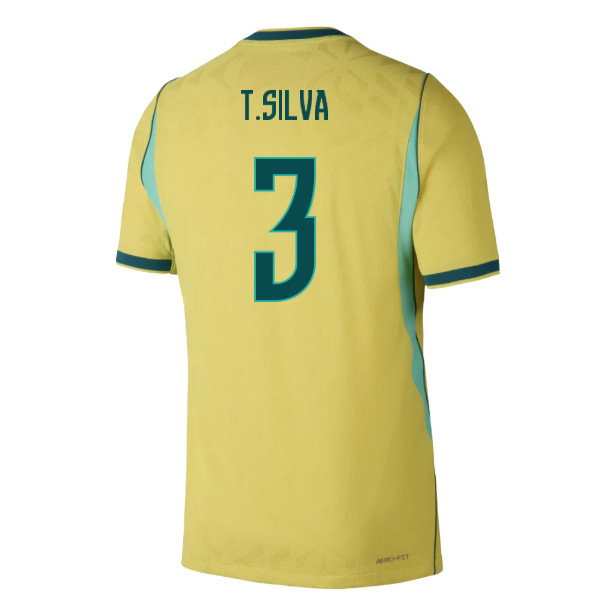 2026-2027 Brazil Authentic Aero-Fit Match Home Shirt (T.Silva 3)