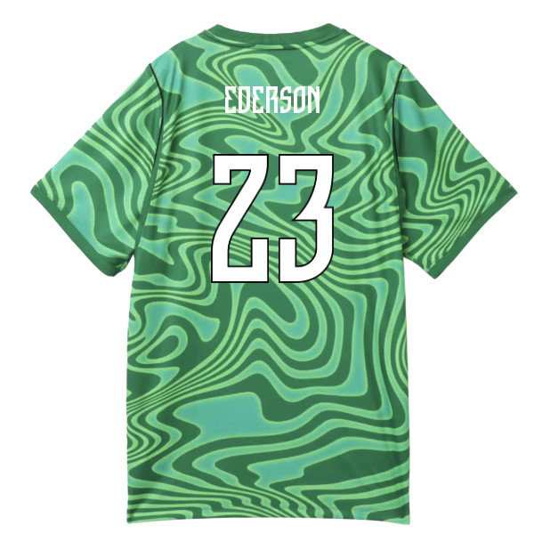 2026-2027 Brazil Goalkeeper Shirt (Green) - Kids (Ederson 23)