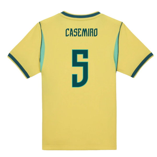 2026-2027 Brazil Home Little Boys Mini Kit (Casemiro 5)