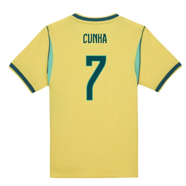 2026-2027 Brazil Home Little Boys Mini Kit (Cunha 7)