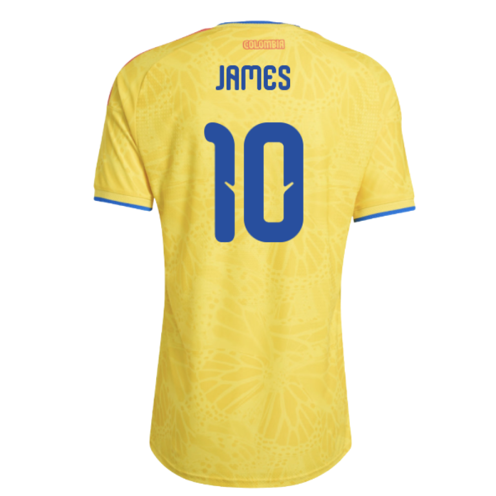 2026-2027 Colombia Authentic Home Shirt (James 10)