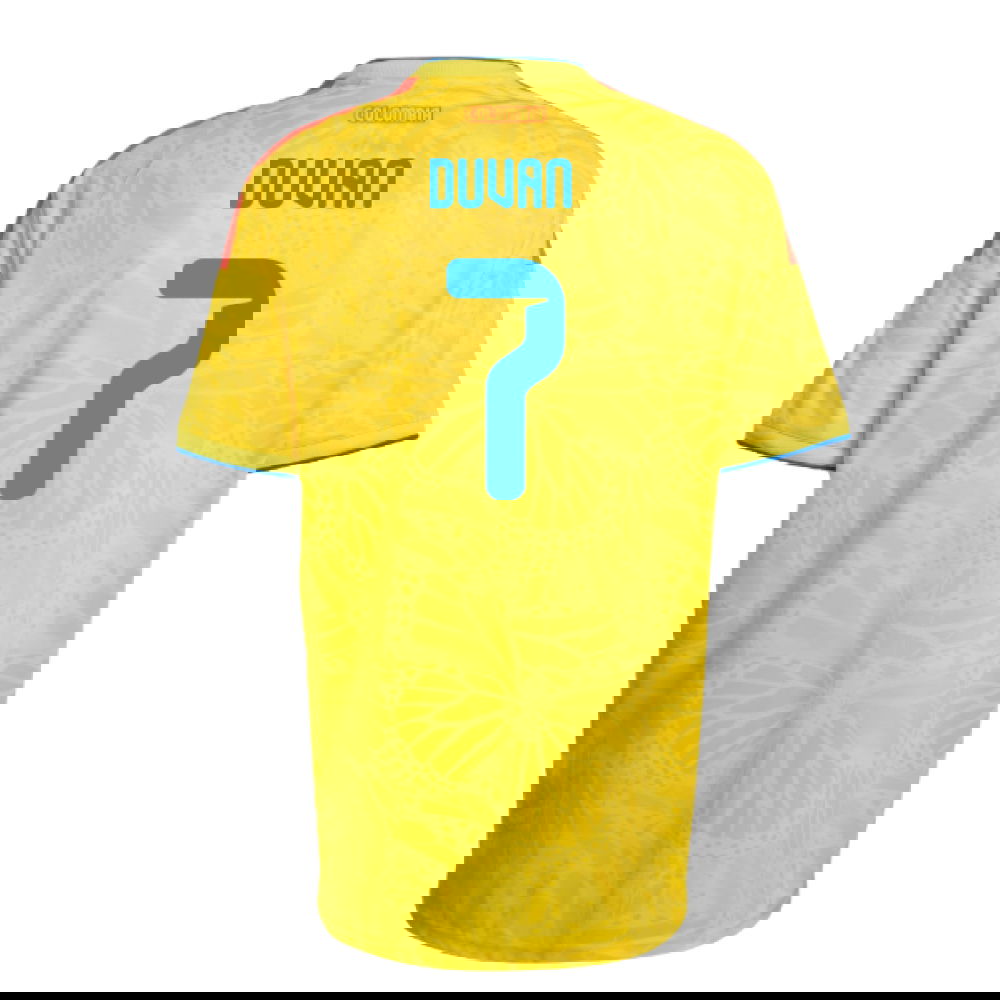 2026-2027 Colombia Home Shirt (Duvan 7)