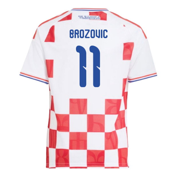 2026-2027 Croatia Adidas Home Shirt (Kids) (Brozovic 11)