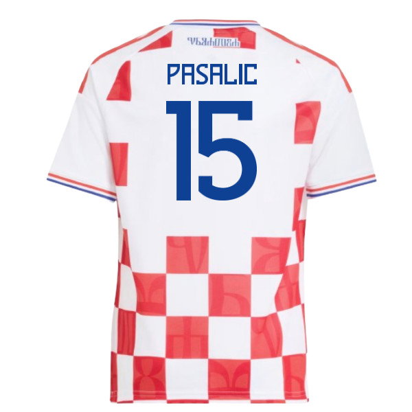 2026-2027 Croatia Adidas Home Shirt (Kids) (Pasalic 15)