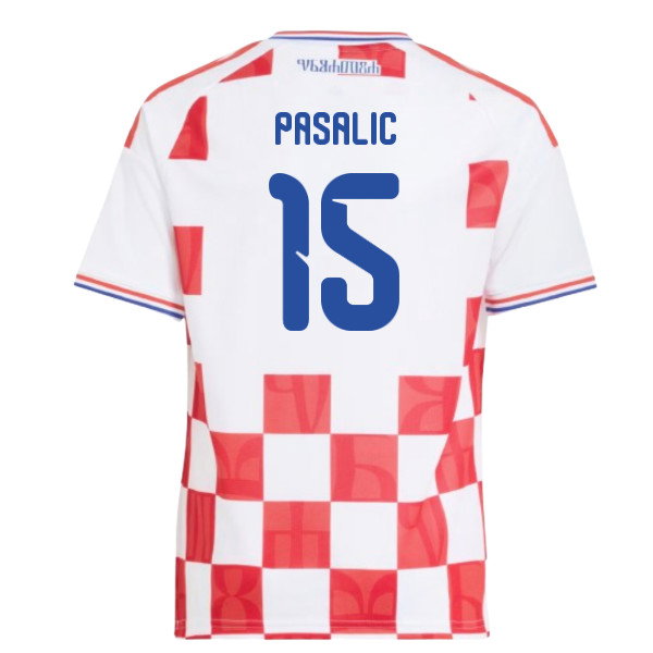 2026-2027 Croatia Adidas Home Shirt (Kids) (Pasalic 15)