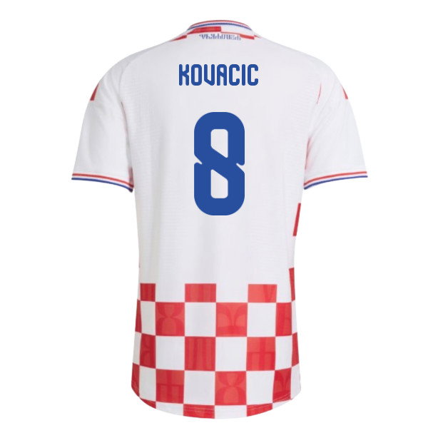 2026-2027 Croatia Authentic Adidas Home Shirt (Kovacic 8)