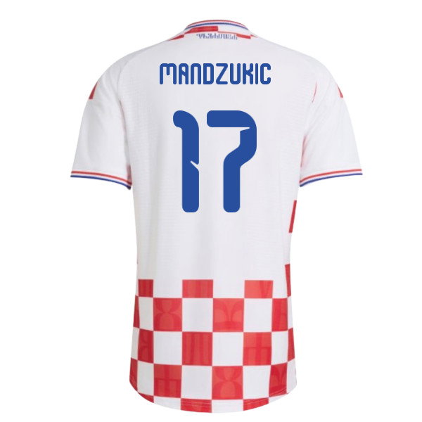 2026-2027 Croatia Authentic Adidas Home Shirt (Mandzukic 17)
