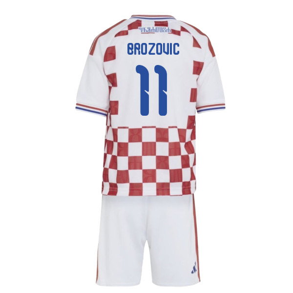 2026-2027 Croatia Adidas Home Mini Kit (Brozovic 11)