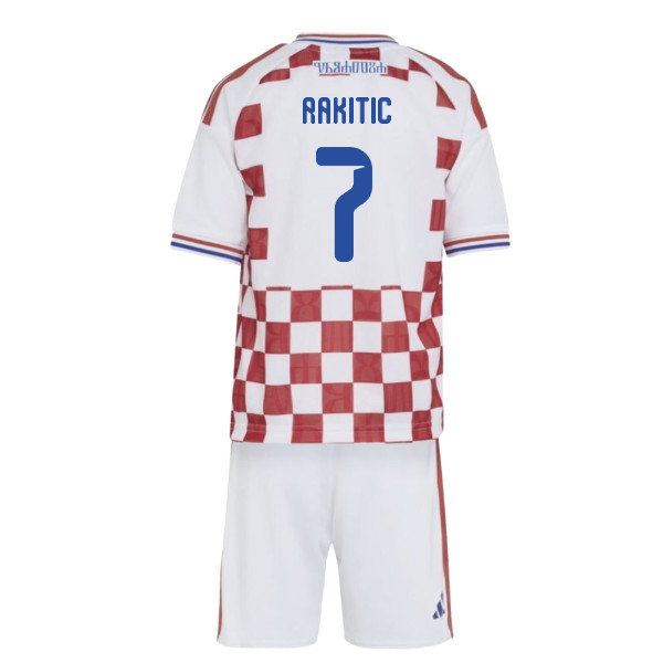 2026-2027 Croatia Adidas Home Mini Kit (Rakitic 7)