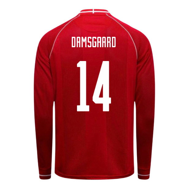 2026-2027 Denmark Long Sleeve Home Shirt (Damsgaard 14)