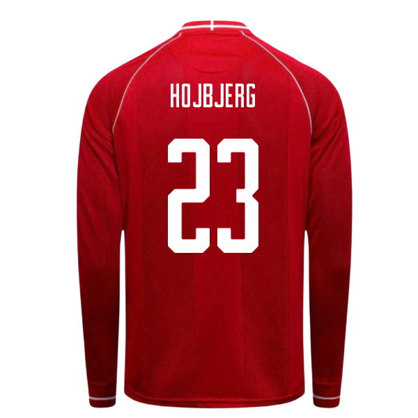 2026-2027 Denmark Long Sleeve Home Shirt (Hojbjerg 23)