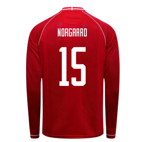 2026-2027 Denmark Long Sleeve Home Shirt (Norgaard 15)