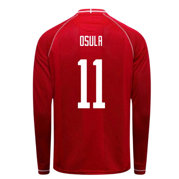 2026-2027 Denmark Long Sleeve Home Shirt (Osula 11)