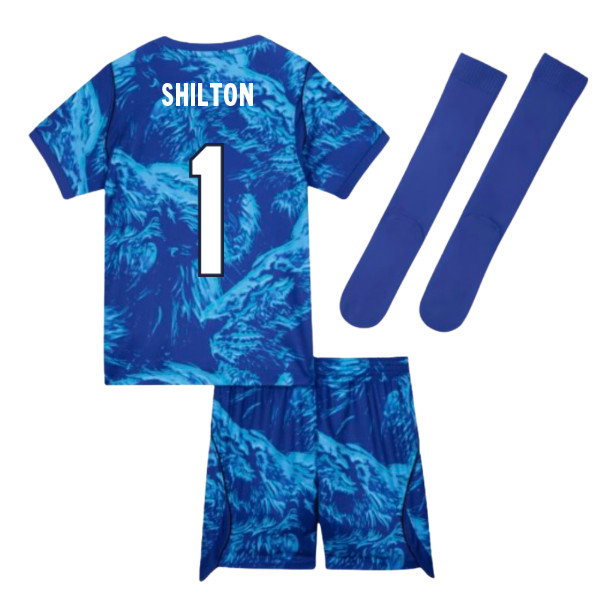 2026-2027 England Home Goalkeeper Mini Kit (Blue) (Shilton 1)