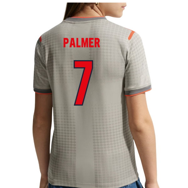 2026-2027 England x Palace Pre-Match Shirt (Grey) - Kids (Palmer 7)