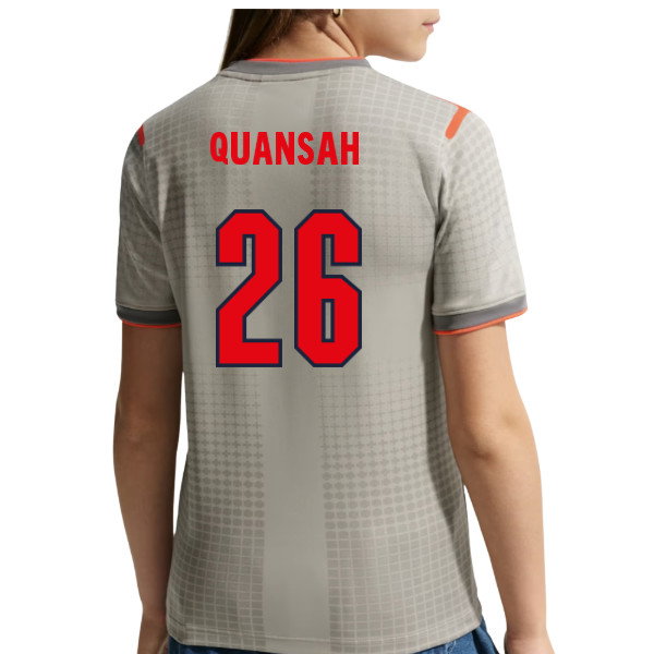 2026-2027 England x Palace Pre-Match Shirt (Grey) - Kids (Quansah 26)