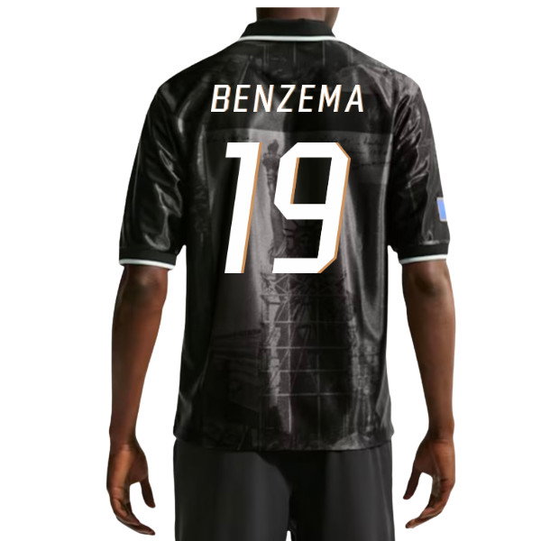 2026-2027 France Dri-Fit Energy Shirt (Anthracite) (Benzema 19)
