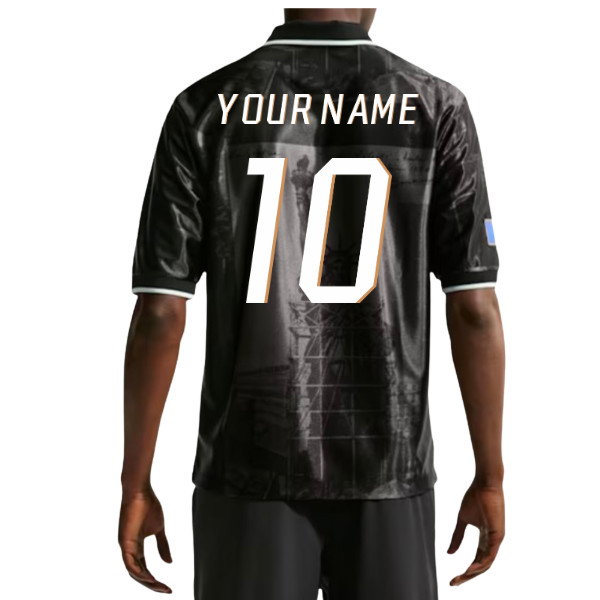 2026-2027 France Dri-Fit Energy Shirt (Anthracite) (Your Name)