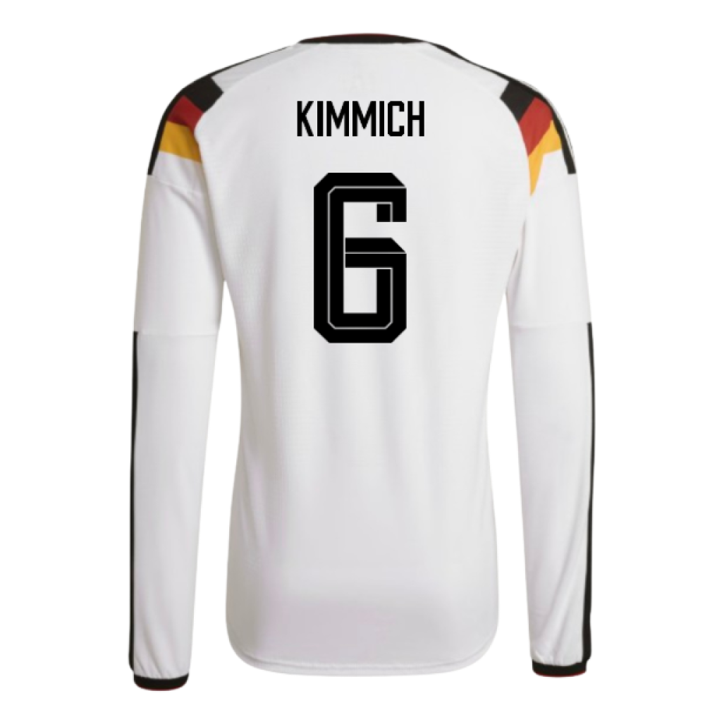 2026-2027 Germany Authentic Long Sleeve Home Shirt (Kimmich 6)