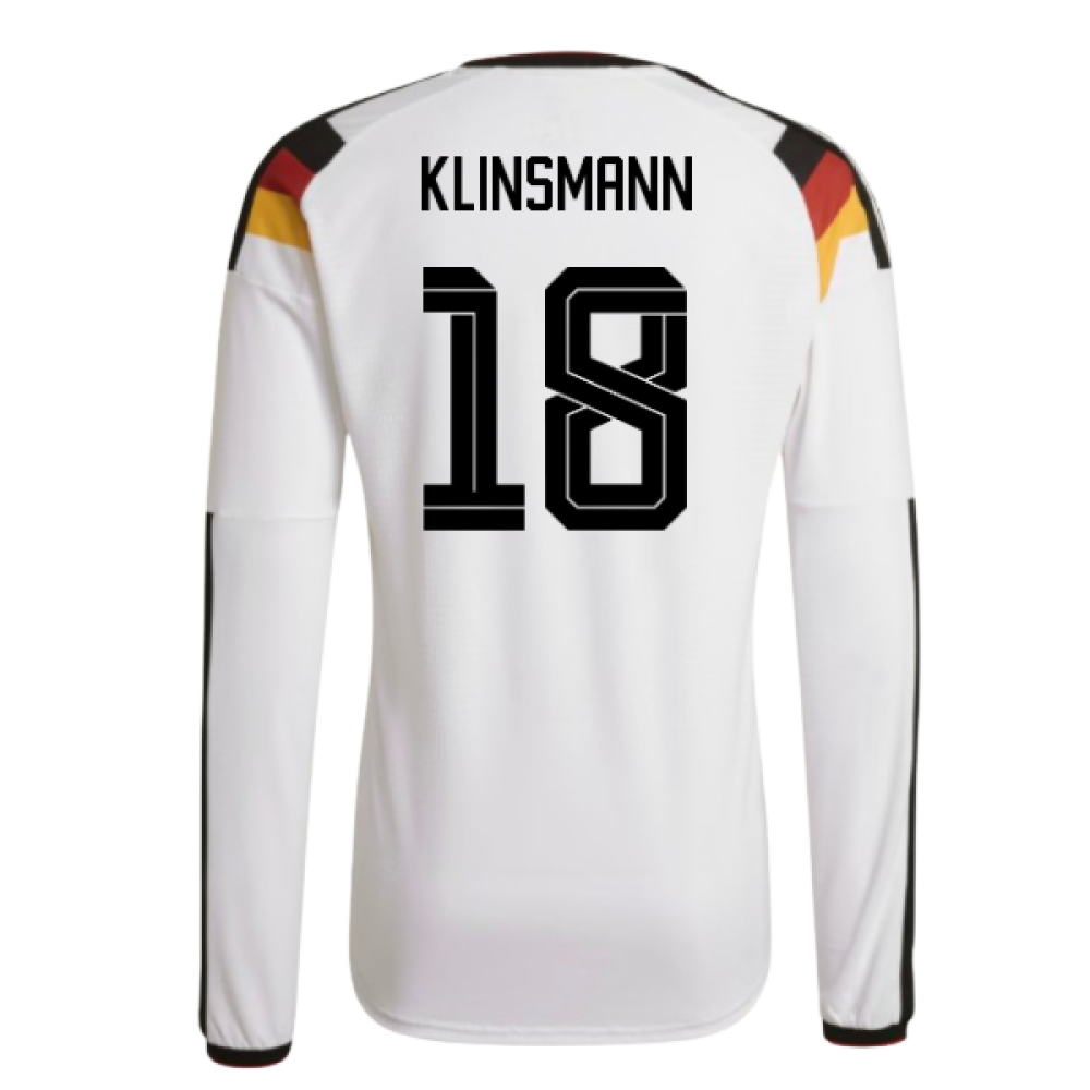 2026-2027 Germany Authentic Long Sleeve Home Shirt (Klinsmann 18)