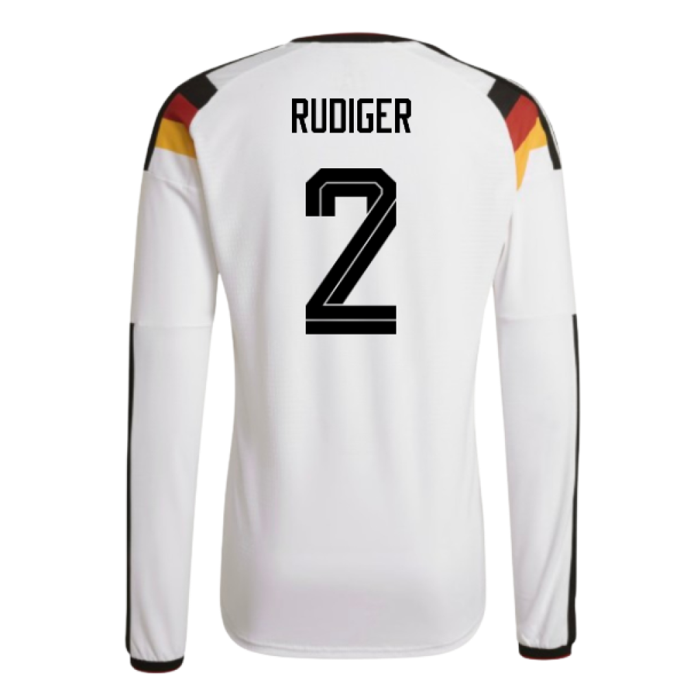 2026-2027 Germany Authentic Long Sleeve Home Shirt (Rudiger 2)