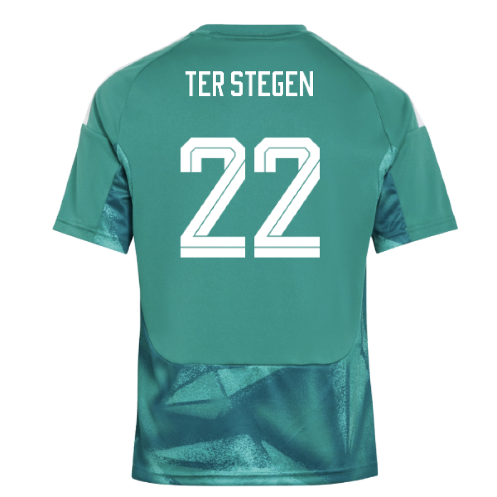 2026-2027 Germany Home Goalkeeper Shirt (Active Green) - Kids (Ter Stegen 22)