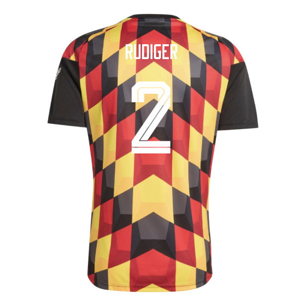 2026-2027 Germany Home Pre-Match Shirt (Black) (Rudiger 2)