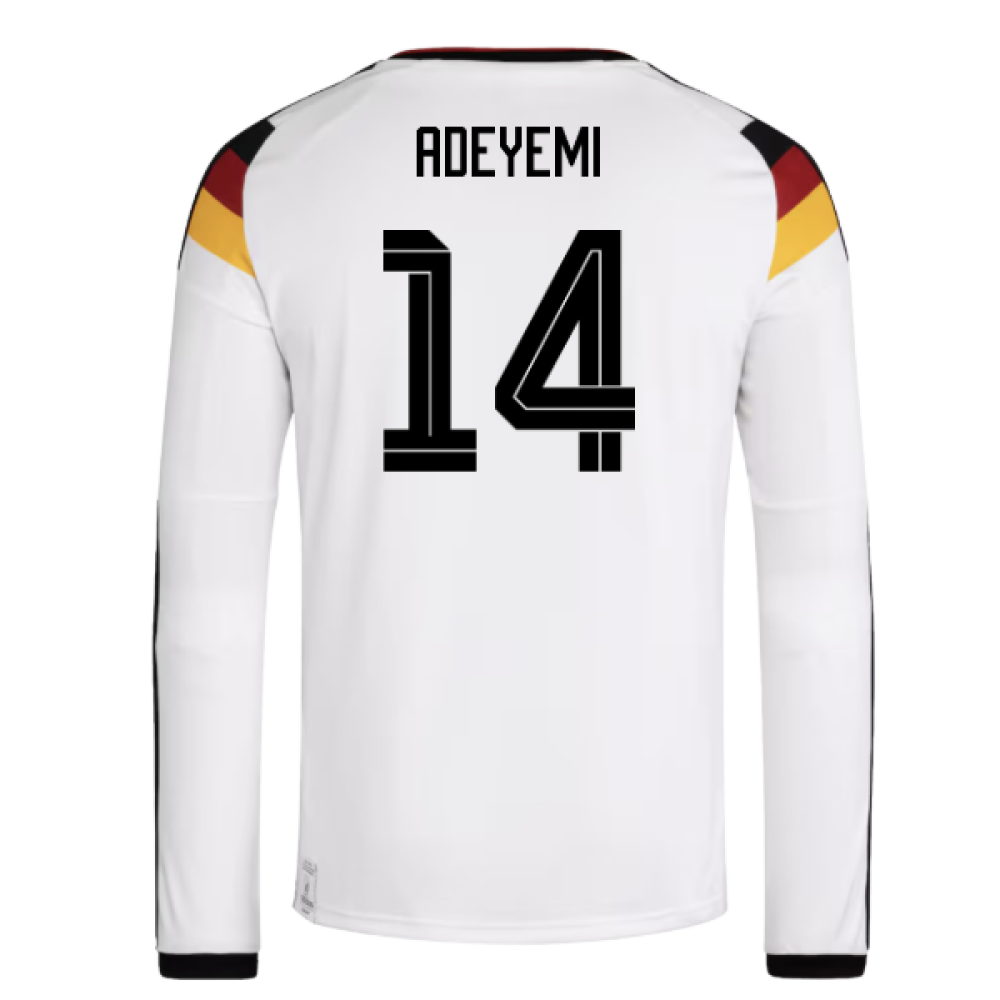 2026-2027 Germany Long Sleeve Home Shirt (Adeyemi 14)