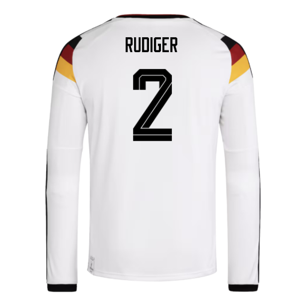 2026-2027 Germany Long Sleeve Home Shirt (Rudiger 2)