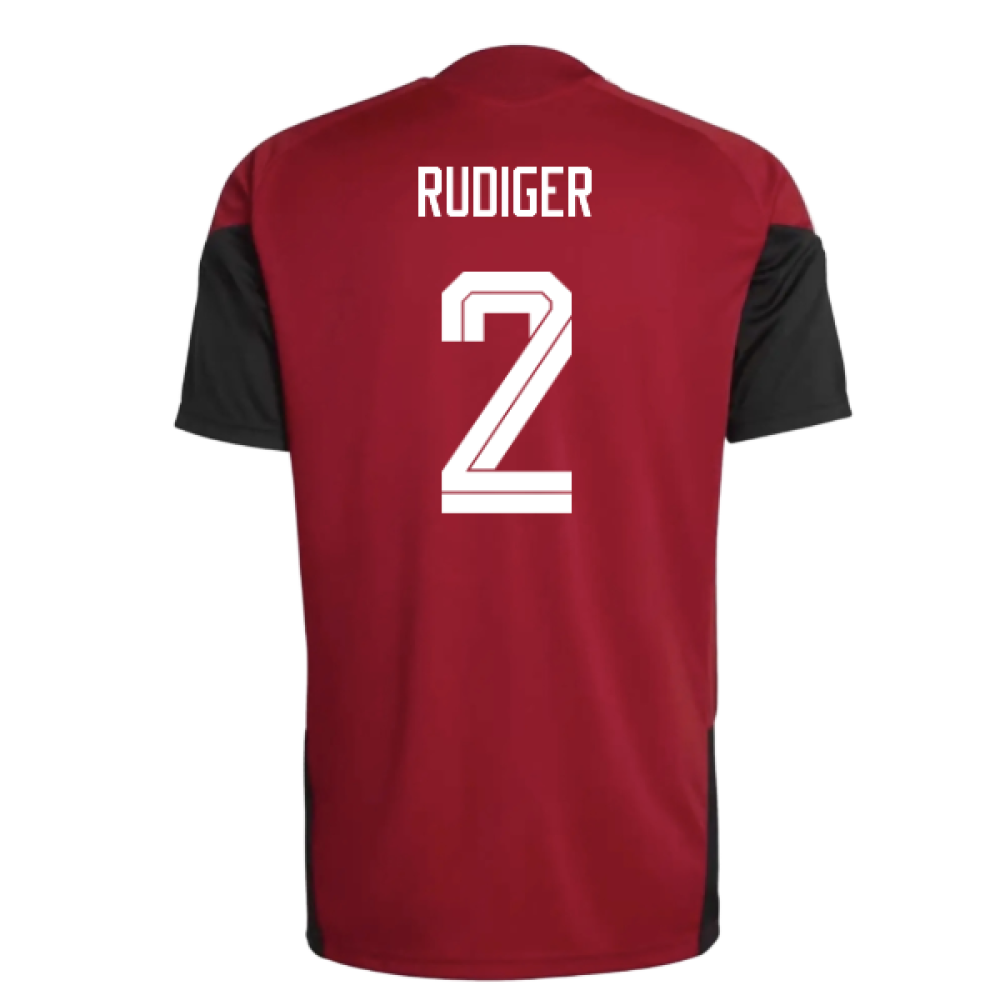 2026-2027 Germany Training Jersey (Red) (Rudiger 2)
