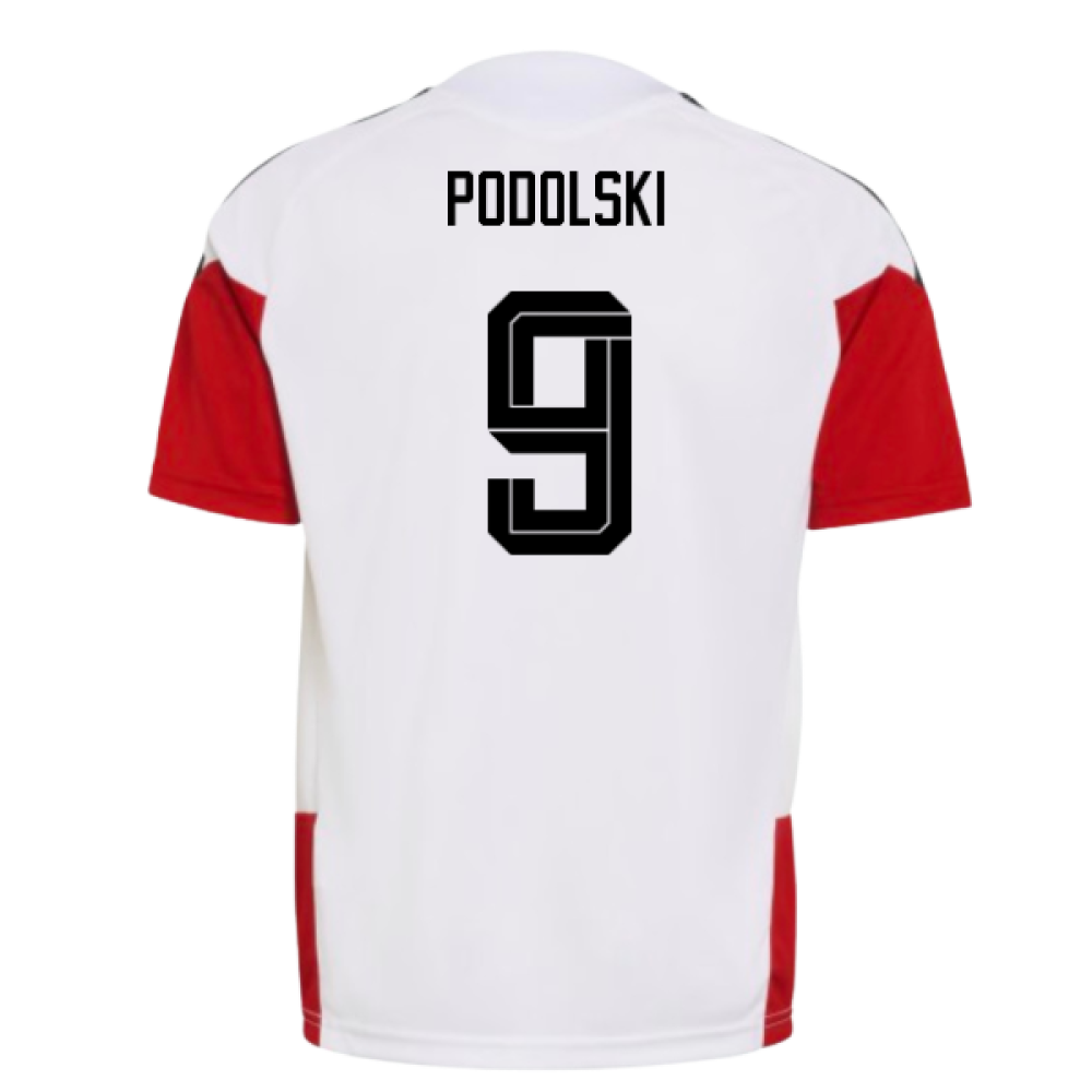 2026-2027 Germany Training Jersey (White) - Kids (Podolski 9)