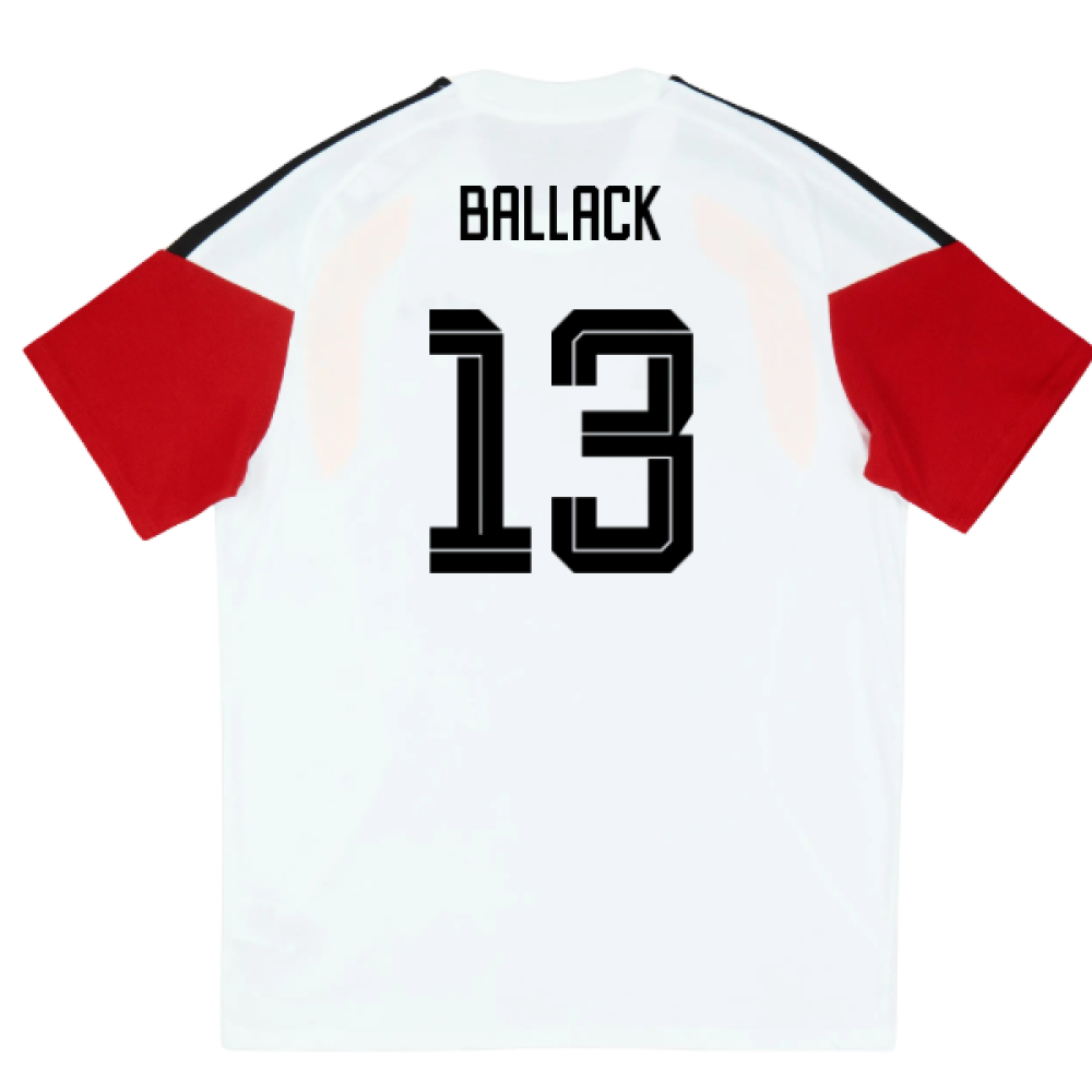 2026-2027 Germany Training Tee (White) - Kids (Ballack 13)