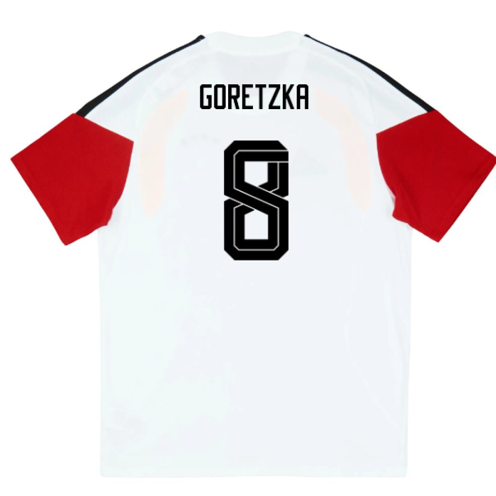 2026-2027 Germany Training Tee (White) - Kids (Goretzka 8)