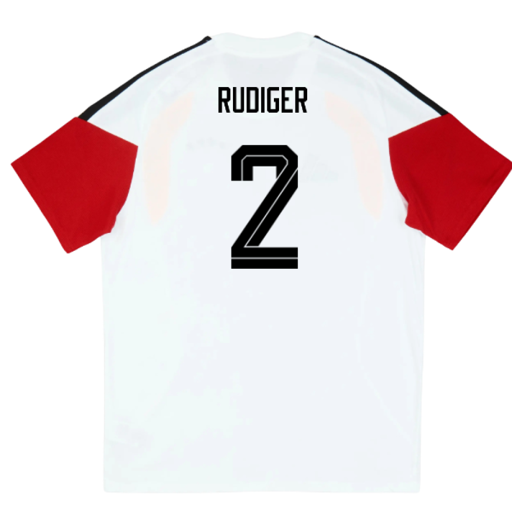 2026-2027 Germany Training Tee (White) - Kids (Rudiger 2)