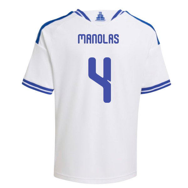 2026-2027 Greece Home Shirt (Kids) (Manolas 4)