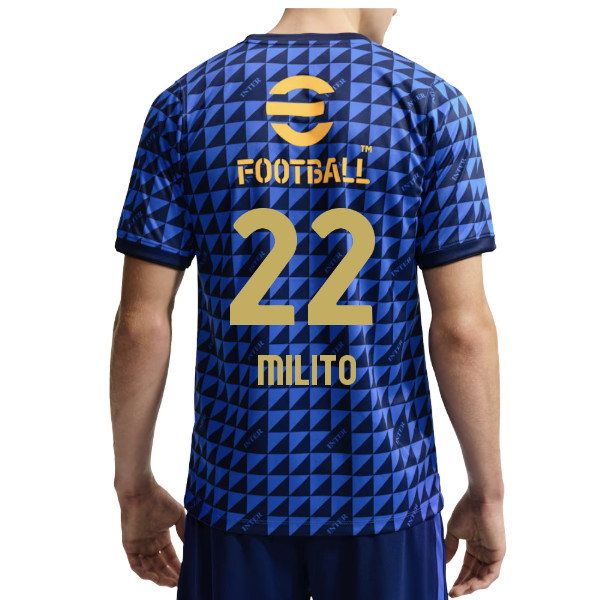 2026-2027 Inter Milan Pre-Match Shirt (Blue) (Milito 22)