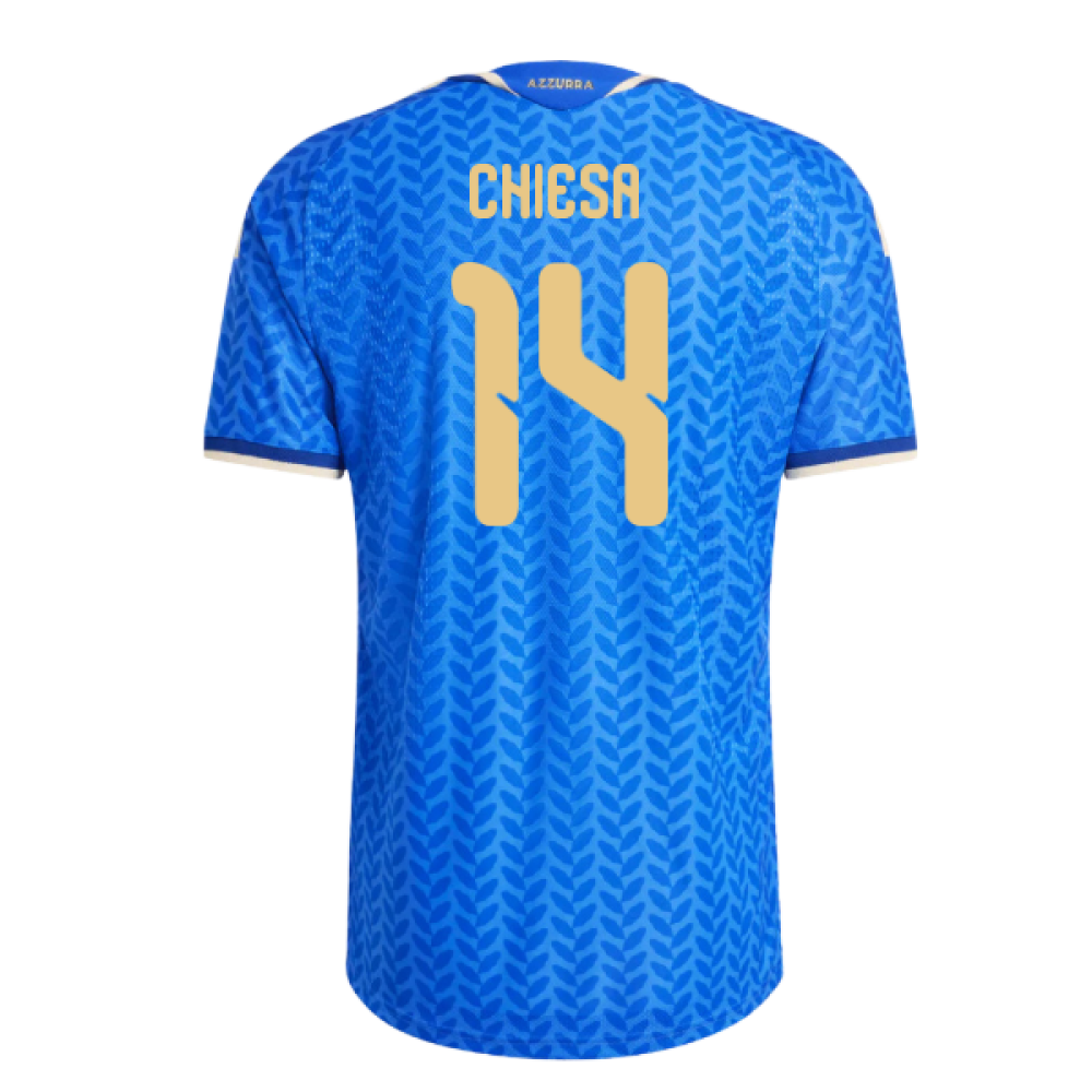 2026-2027 Italy Authentic Home Shirt (Chiesa 14)